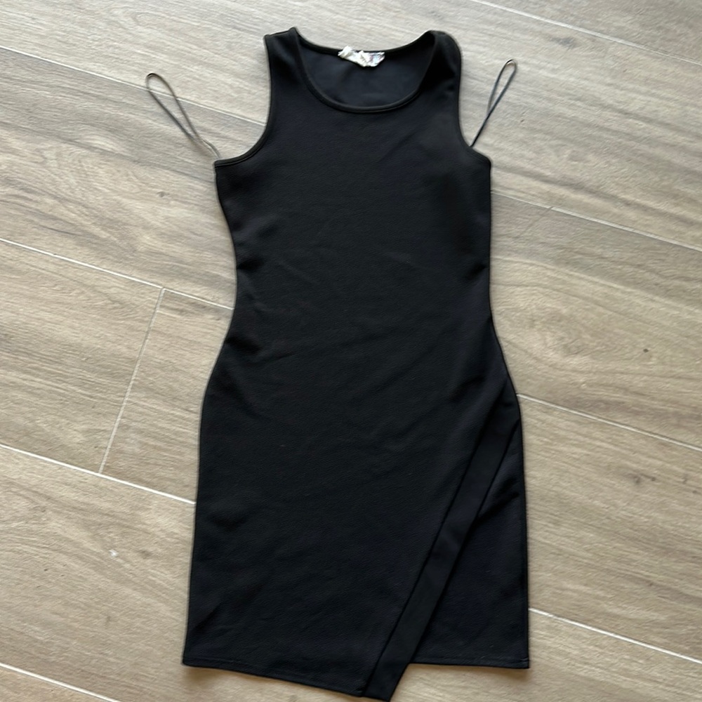 Black fitted dress